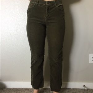 Charter club corduroy Jeans army green